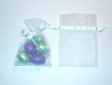 Organza Bags White