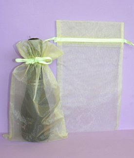 15x25cm Burgundy organza bag