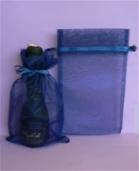 15x25cm Burgundy organza bag