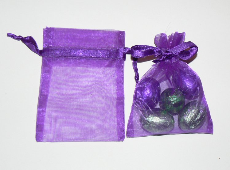 Purple Organza Bags