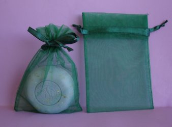 Organza Bags Forest Green 10x15cm