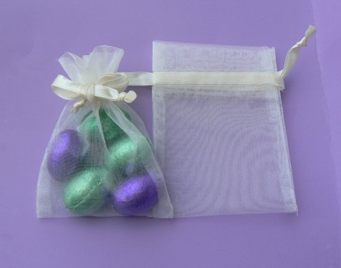 Organza Bags Ivory