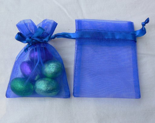 Organza Bags Bright Blue