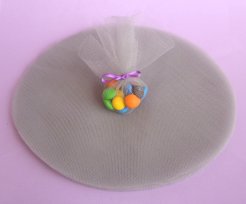 Tulle Circles Silver