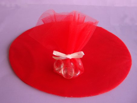 Red Tulle Circles